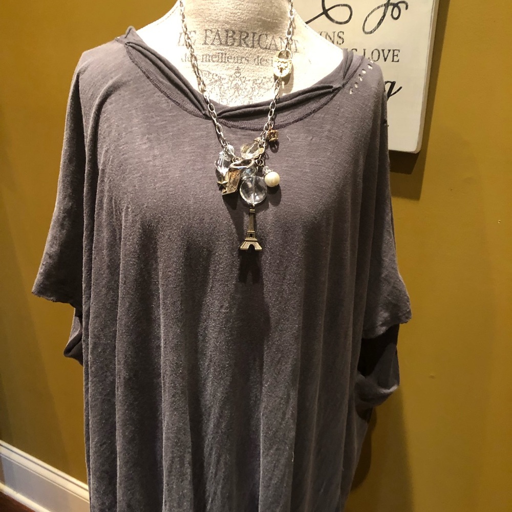 COTTON JERSEY BEAU T DRESS, MAGNOLIA PEARL, NWT